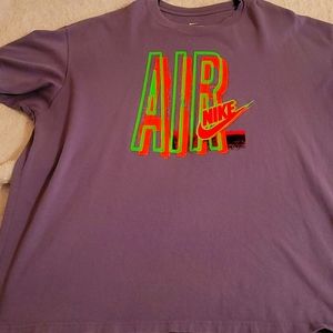 Nike,  retro release tee, XXL, PLUM and neon colors